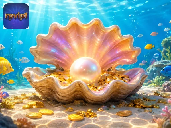 Tampilan game Fishing rpvip1 dengan tema laut dan aktivitas memancing